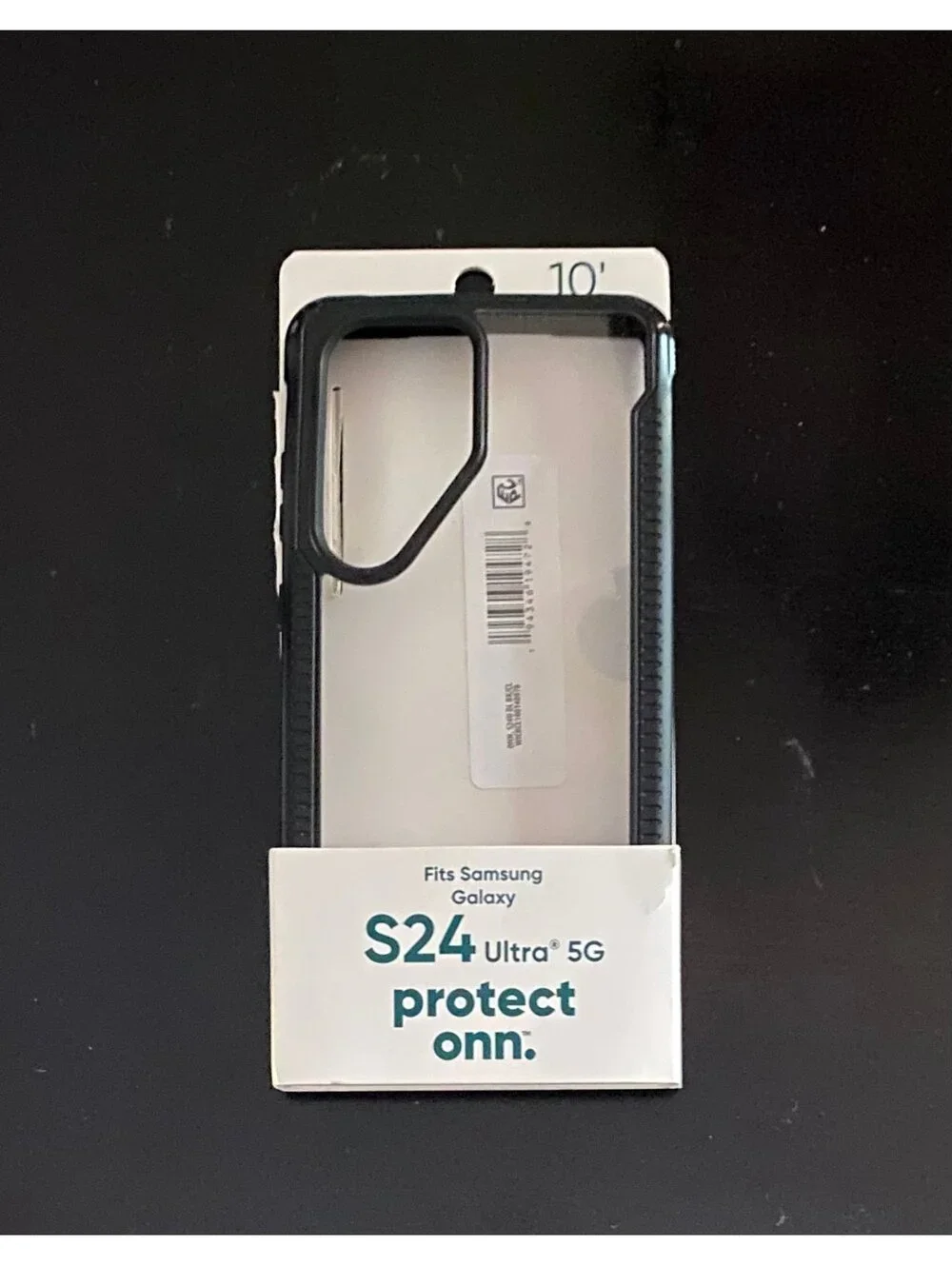 Onn Case for Samsung Galaxy S24 Ultra 5G Black/Clear